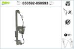 VALEO Mecanism actionare geam VALEO 850592 (850592)