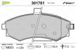VALEO set placute frana, frana disc VALEO ESSENTIAL 301781 (301781)