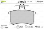 VALEO set placute frana, frana disc VALEO ESSENTIAL 301125 (301125)