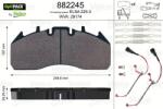 VALEO set placute frana, frana disc VALEO OPTIPACK 882245 (882245)