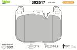 VALEO set placute frana, frana disc VALEO ESSENTIAL 302517 (302517)