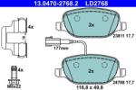 ATE set placute frana, frana disc ATE Ceramic 13.0470-2768.2 (13.0470-2768.2)