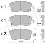 METELLI set placute frana, frana disc METELLI 22-1169-0 (22-1169-0)
