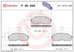 BREMBO set placute frana, frana disc BREMBO PRIME LINE P 30 058 (P 30 058)