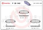 BREMBO set placute frana, frana disc BREMBO PRIME LINE P 28 042 (P 28 042)
