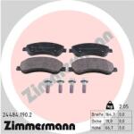 ZIMMERMANN set placute frana, frana disc ZIMMERMANN 24484.190. 2 (24484.190.2)