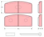 TRW set placute frana, frana disc TRW GDB108 (GDB108)