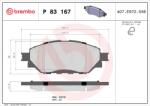BREMBO set placute frana, frana disc BREMBO PRIME LINE P 83 167 (P 83 167)