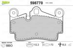 VALEO set placute frana, frana disc VALEO 598770 (598770)