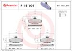 BREMBO set placute frana, frana disc BREMBO PRIME LINE P 15 004 (P 15 004)
