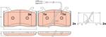TRW set placute frana, frana disc TRW GDB2617 (GDB2617)