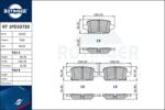 ROTINGER set placute frana, frana disc ROTINGER RT 1PD33720 (RT 1PD33720)