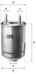 UFI filtru combustibil UFI 24.187. 00 (24.187.00)
