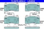 ATE set placute frana, frana disc ATE Ceramic 13.0470-4854.2 (13.0470-4854.2)
