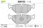 VALEO set placute frana, frana disc VALEO 598753 (598753)