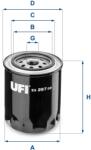 UFI Filtru ulei UFI 23.297. 00 (23.297.00)
