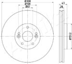 ASHIKA Disc frana ASHIKA 60-00-0713 (60-00-0713)
