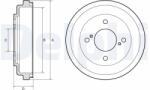 DELPHI Tambur frana DELPHI BF651 (BF651) - automobilus