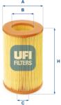 UFI Filtru aer UFI 27.386. 00 (27.386.00)