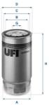 UFI filtru combustibil UFI 24.344. 00 (24.344.00)