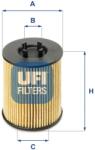 UFI Filtru ulei UFI 25.017. 00 (25.017.00)
