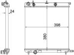 MAHLE Radiator, racire motor MAHLE BEHR CR 556 002S (CR 556 002S)