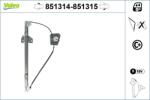 VALEO Mecanism actionare geam VALEO 851314 (851314)