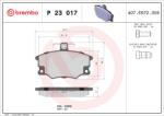BREMBO set placute frana, frana disc BREMBO PRIME LINE P 23 017 (P 23 017)