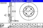 ATE Disc frana ATE 24.0123-0103.1 (24.0123-0103.1)