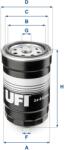 UFI filtru combustibil UFI 24.443. 00 (24.443.00)