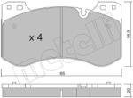 METELLI set placute frana, frana disc METELLI 22-1420-0 (22-1420-0)