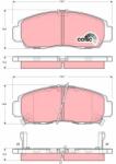 TRW set placute frana, frana disc TRW COTEC GDB3240 (GDB3240)