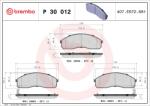 BREMBO set placute frana, frana disc BREMBO PRIME LINE P 30 012 (P 30 012)