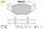 VALEO set placute frana, frana disc VALEO 598127 (598127)