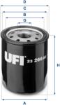 UFI Filtru ulei UFI 23.266. 00 (23.266.00)