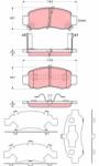TRW set placute frana, frana disc TRW GDB3376 (GDB3376)