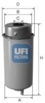 UFI filtru combustibil UFI 24.458. 00 (24.458.00)