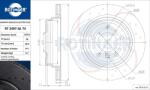 ROTINGER Disc frana ROTINGER GRAPHITE DRILLED & SLOTTED PLUS RT 2497-GL T5 (RT 2497-GL T5)