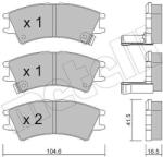 METELLI set placute frana, frana disc METELLI 22-0361-0 (22-0361-0)