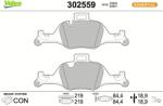 VALEO set placute frana, frana disc VALEO ESSENTIAL 302559 (302559)