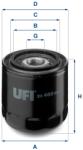 UFI Filtru ulei UFI 23.480. 00 (23.480.00)