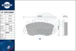 ROTINGER set placute frana, frana disc ROTINGER RT 2PD14060 (RT 2PD14060)