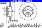 ATE Disc frana ATE 24.0122-0218.1 (24.0122-0218.1)