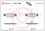 BREMBO set placute frana, frana disc BREMBO PRIME LINE P 61 051 (P 61 051)
