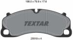 TEXTAR set placute frana, frana disc TEXTAR 2551901 (2551901)