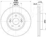 ASHIKA Disc frana ASHIKA 60-00-0711 (60-00-0711)