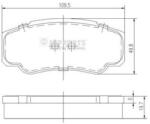 NIPPARTS set placute frana, frana disc NIPPARTS N3611052 (N3611052)
