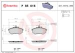 BREMBO set placute frana, frana disc BREMBO PRIME LINE P 85 016 (P 85 016)