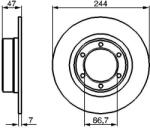 Bosch Disc frana BOSCH 0 986 478 050 (0 986 478 050)