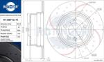 ROTINGER Disc frana ROTINGER GRAPHITE DRILLED & SLOTTED PLUS RT 1487-GL T5 (RT 1487-GL T5)